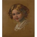RECKNAGL, Theodor: Porträt eines Mädchens.Öl/Malkarton, rechts unten signiert, verso bezeichnet.