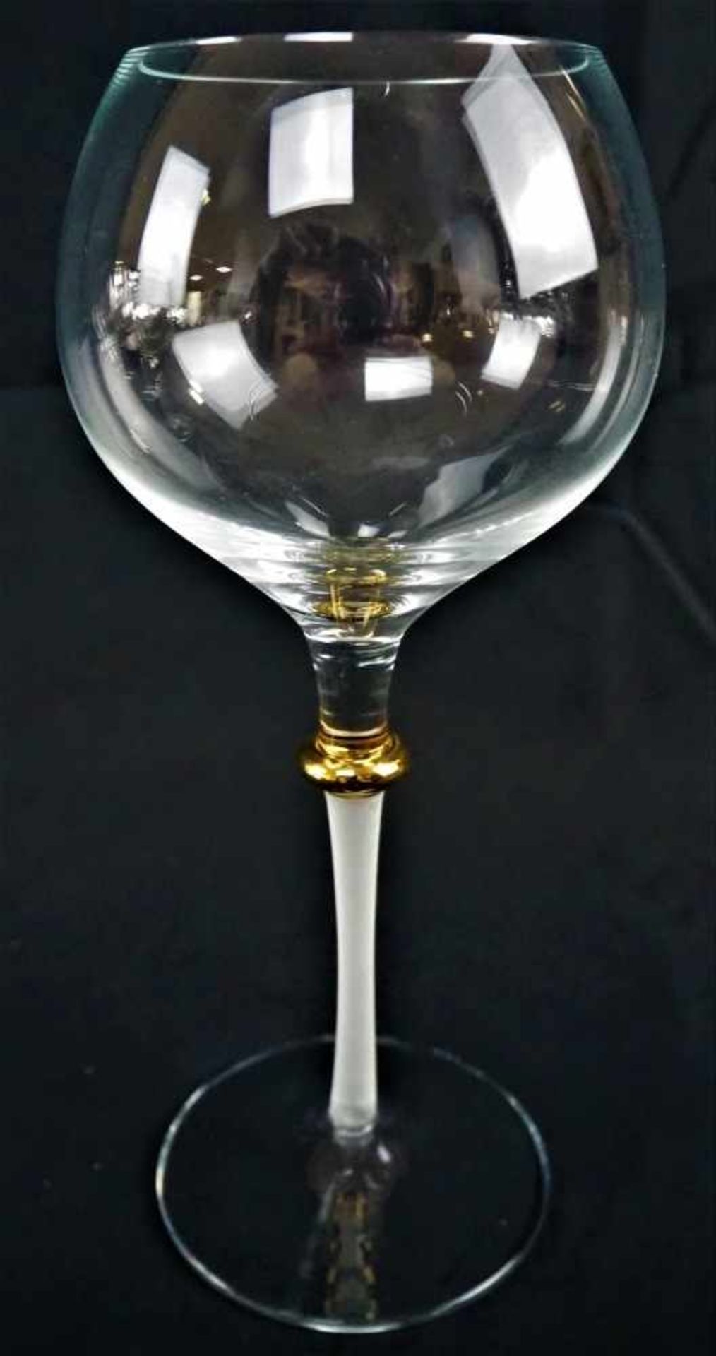 10 teiliger Satz Weißweingläser mit Vergoldung10-piece set of white wine glasses with gilding- - - - Image 2 of 2