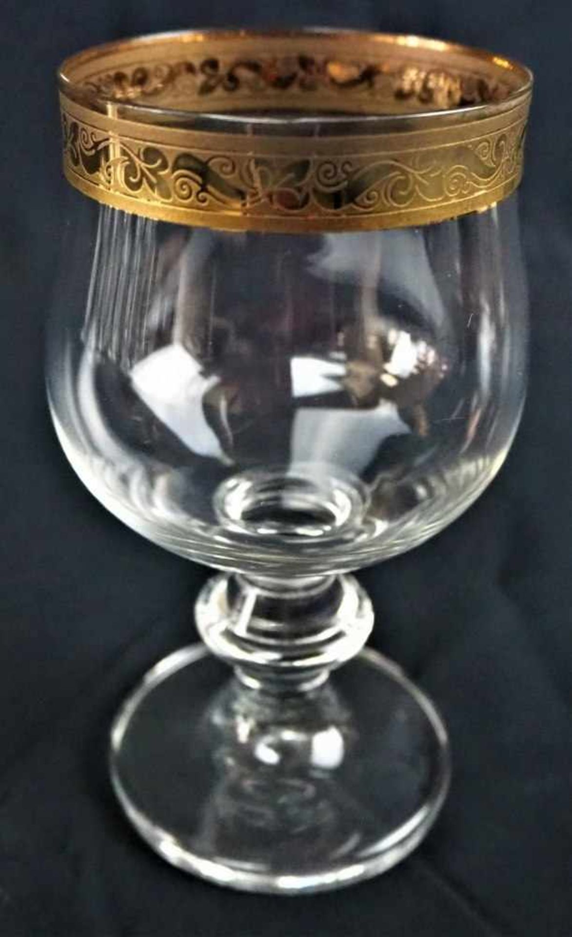Konvolut Gebrauchsgläser mit Goldrand 25 tlg.24K VergoldetConvolute glassware with gold rim 25 pcs. - Bild 6 aus 6