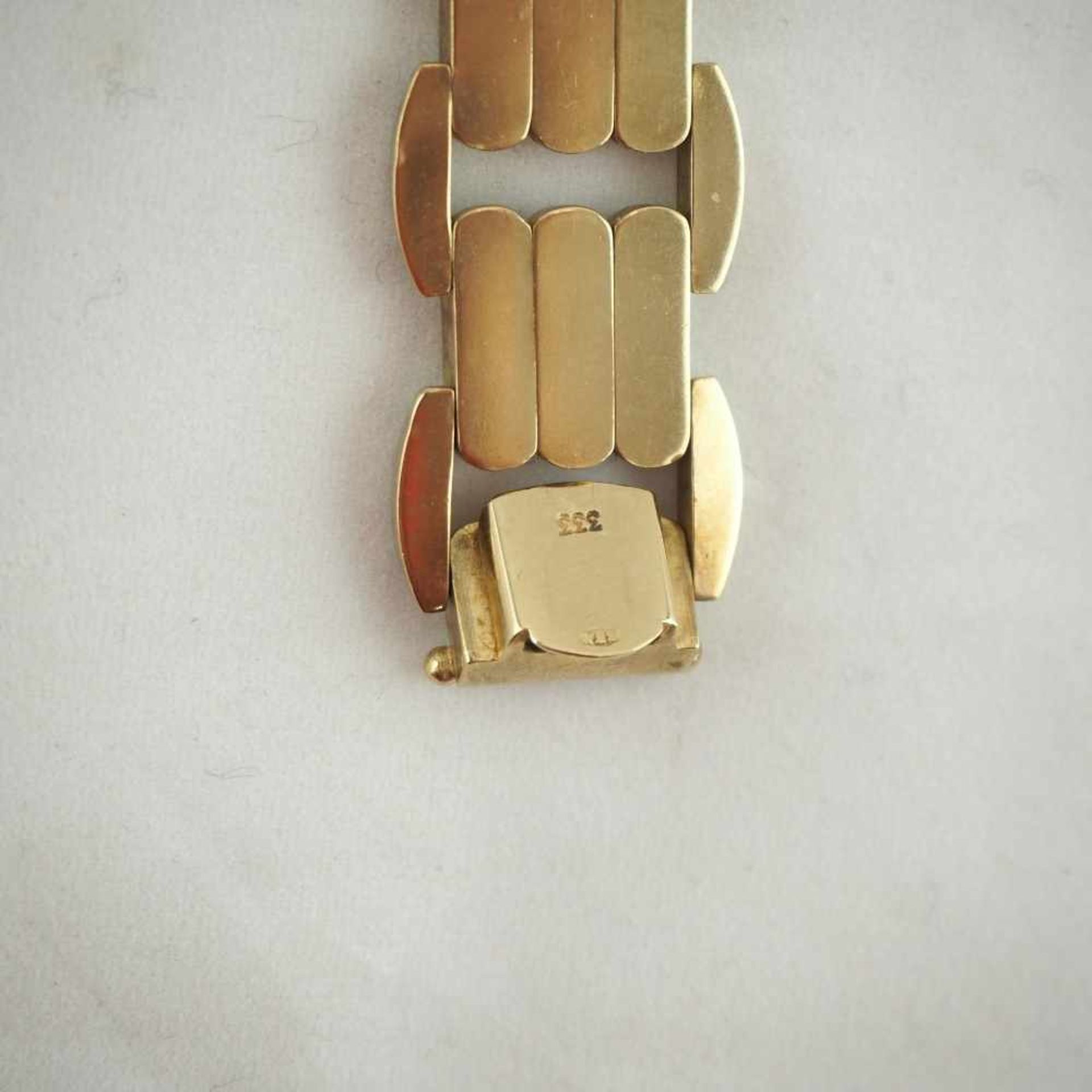 Armband, 8kt Gold30,5g Gesamtgewicht, 19cm Gesamtlänge, 333er Goldstempel am Verschluss, gebrauchtes - Bild 3 aus 3