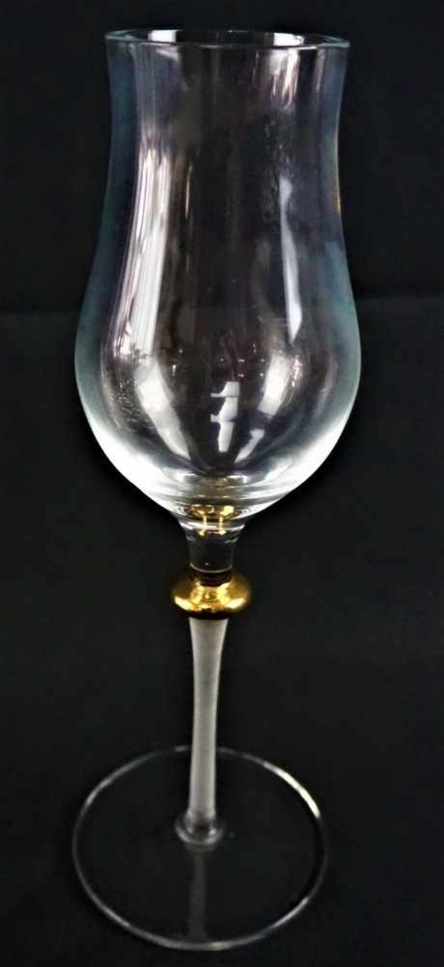 Konvolut Gebrauchsgläser 15 St.7x Grappa mit Vergoldung8x Likör mit VergoldungConvolute glassware 15 - Image 2 of 3