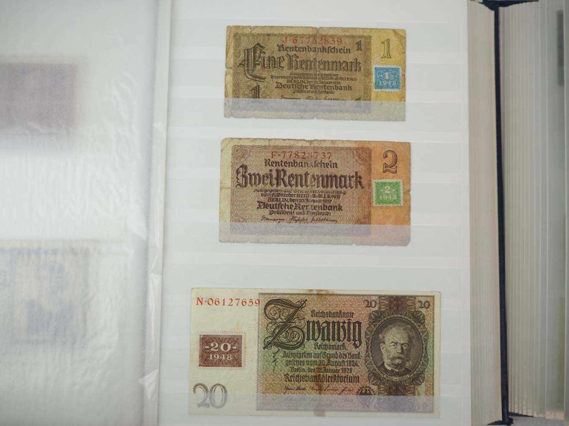 Konvolut umfangreiche Münzsammlung und Geldscheine, Reichsmark, DDR Mark, DM, internationale - Bild 19 aus 20