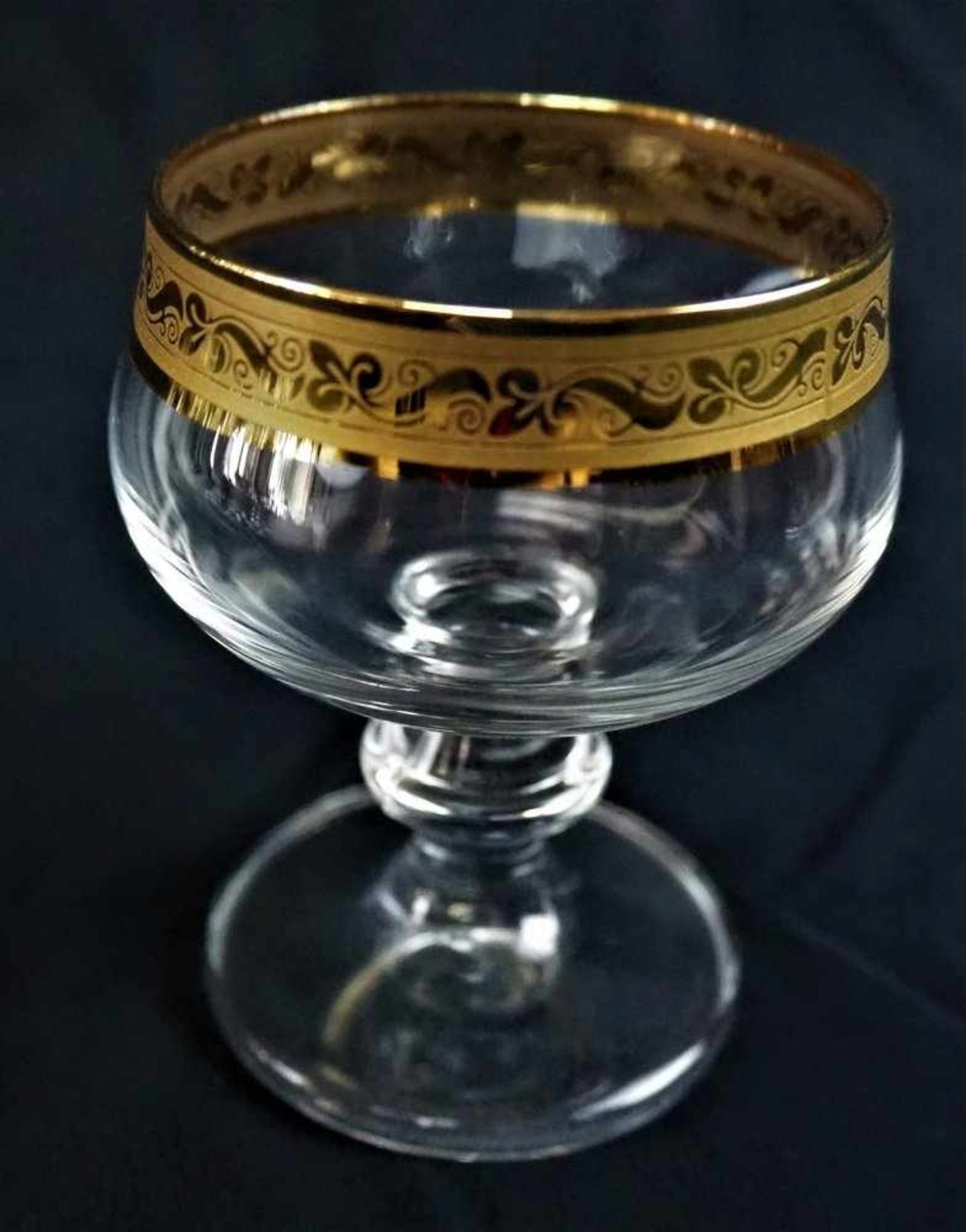 Konvolut Gebrauchsgläser mit Goldrand 25 tlg.24K VergoldetConvolute glassware with gold rim 25 pcs. - Bild 3 aus 6