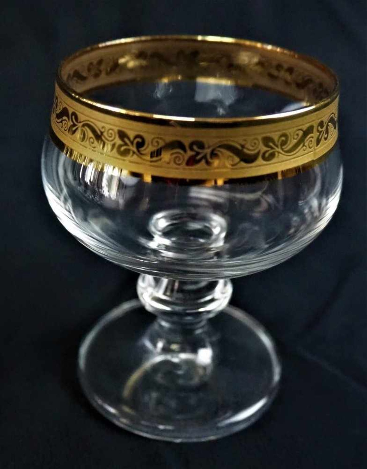 Konvolut Gebrauchsgläser mit Goldrand 25 tlg.24K VergoldetConvolute glassware with gold rim 25 pcs. - Image 3 of 6