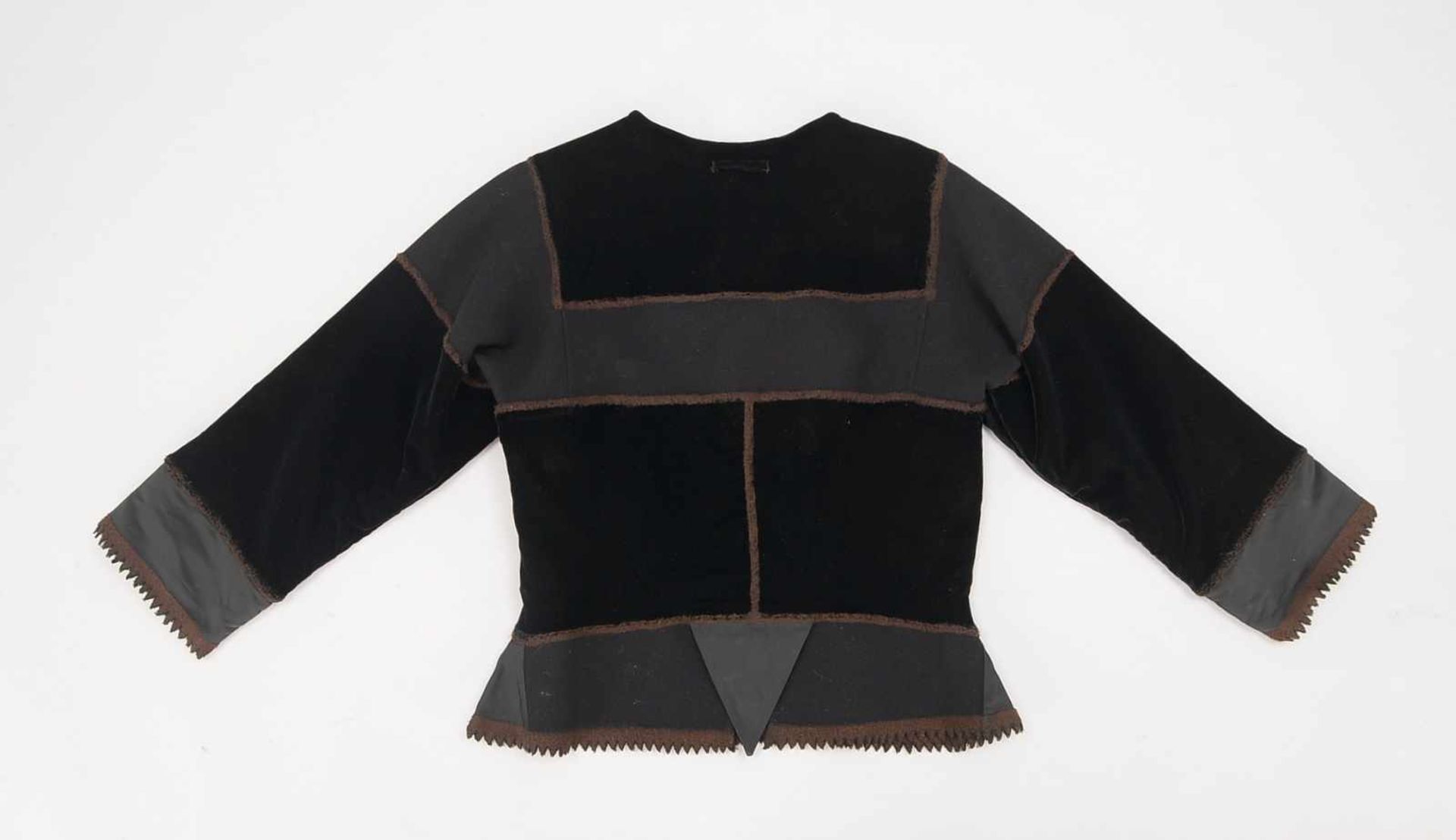 Jean Paul Gaultier, hochwertige Jacke (aufwendig gearbeitet), 88% Schurwolle, in gepflegtem Zustand; - Bild 2 aus 2