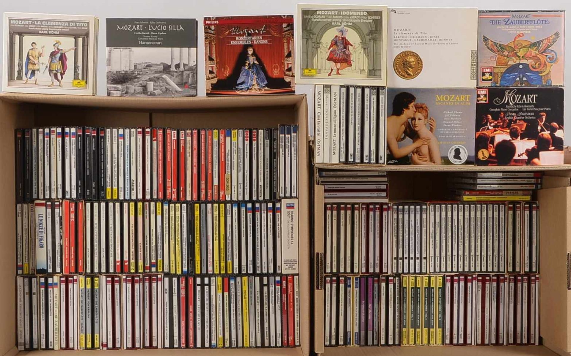 Lot Audio-CDs (Sammlung mit vielen CD-Boxen): Schwerpunkt Klassik (Mozart, Brahms, Chopin), ca.
