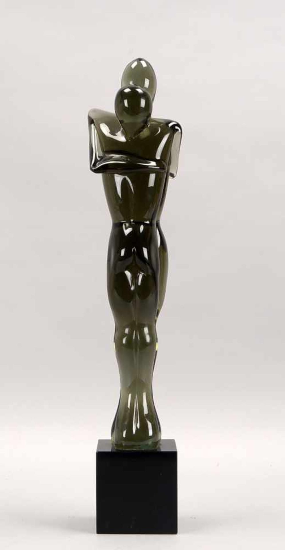 Alfredo Rossi, Glas-Skulptur, 'Die Liebenden', Murano; Höhe 57 cm