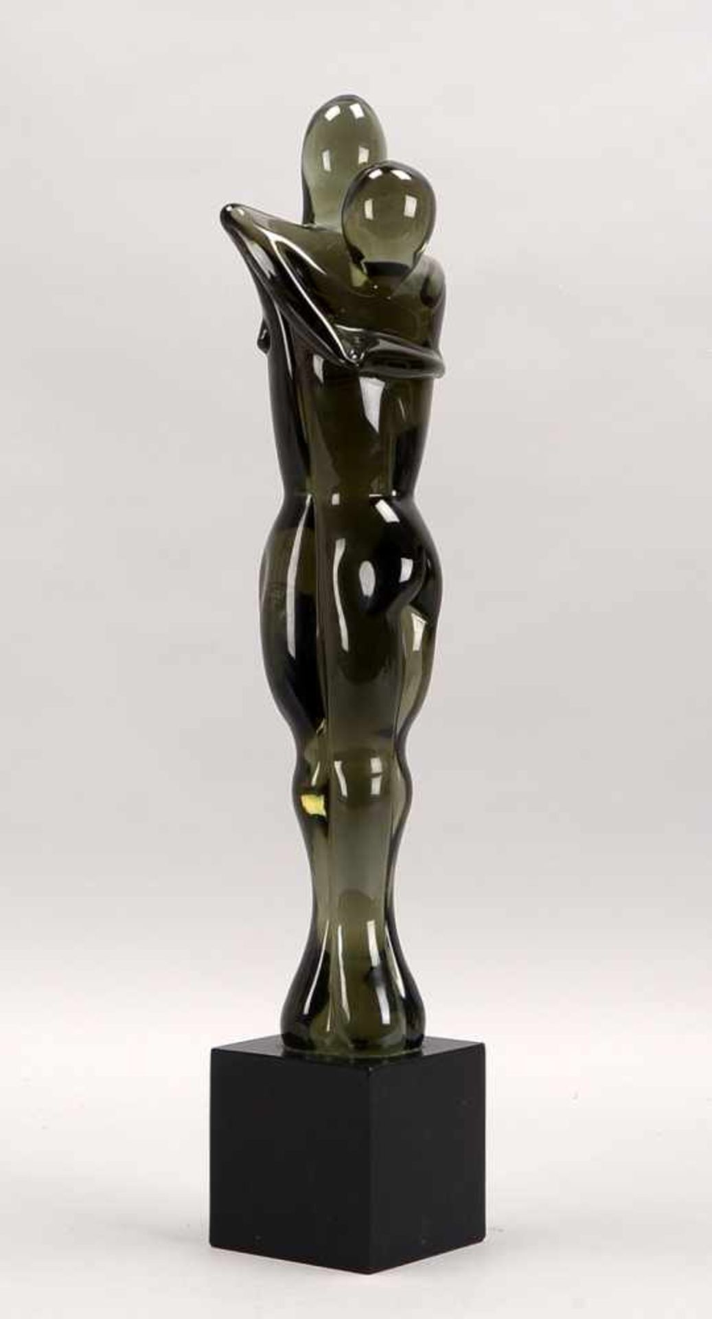 Alfredo Rossi, Glas-Skulptur, 'Die Liebenden', Murano; Höhe 57 cm - Bild 3 aus 4