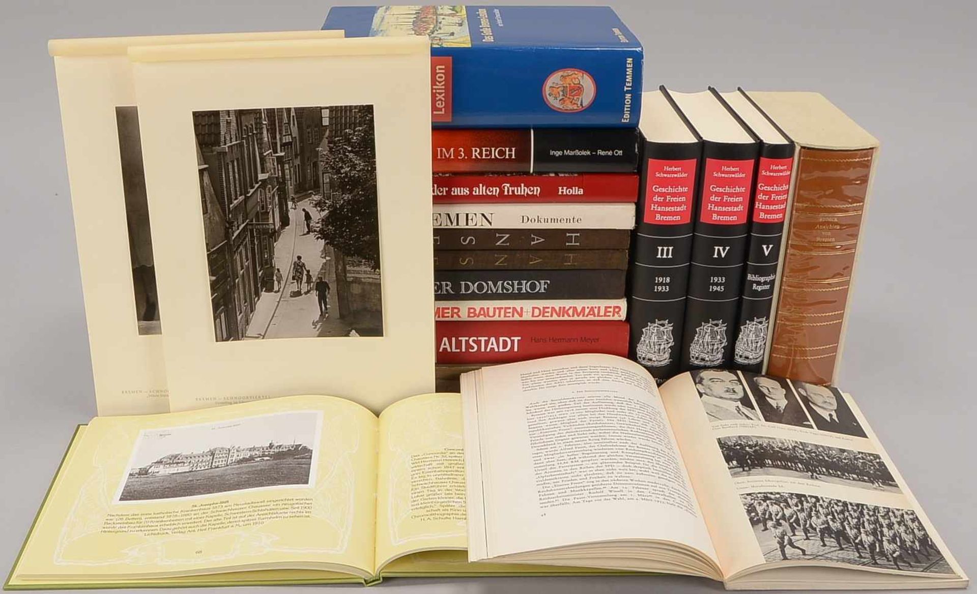 Bücher-Konvolut, Bremensien, darunter: 'Das vergangene Bremen', 'Bremer Bauten und Denkmäler', - Bild 2 aus 2