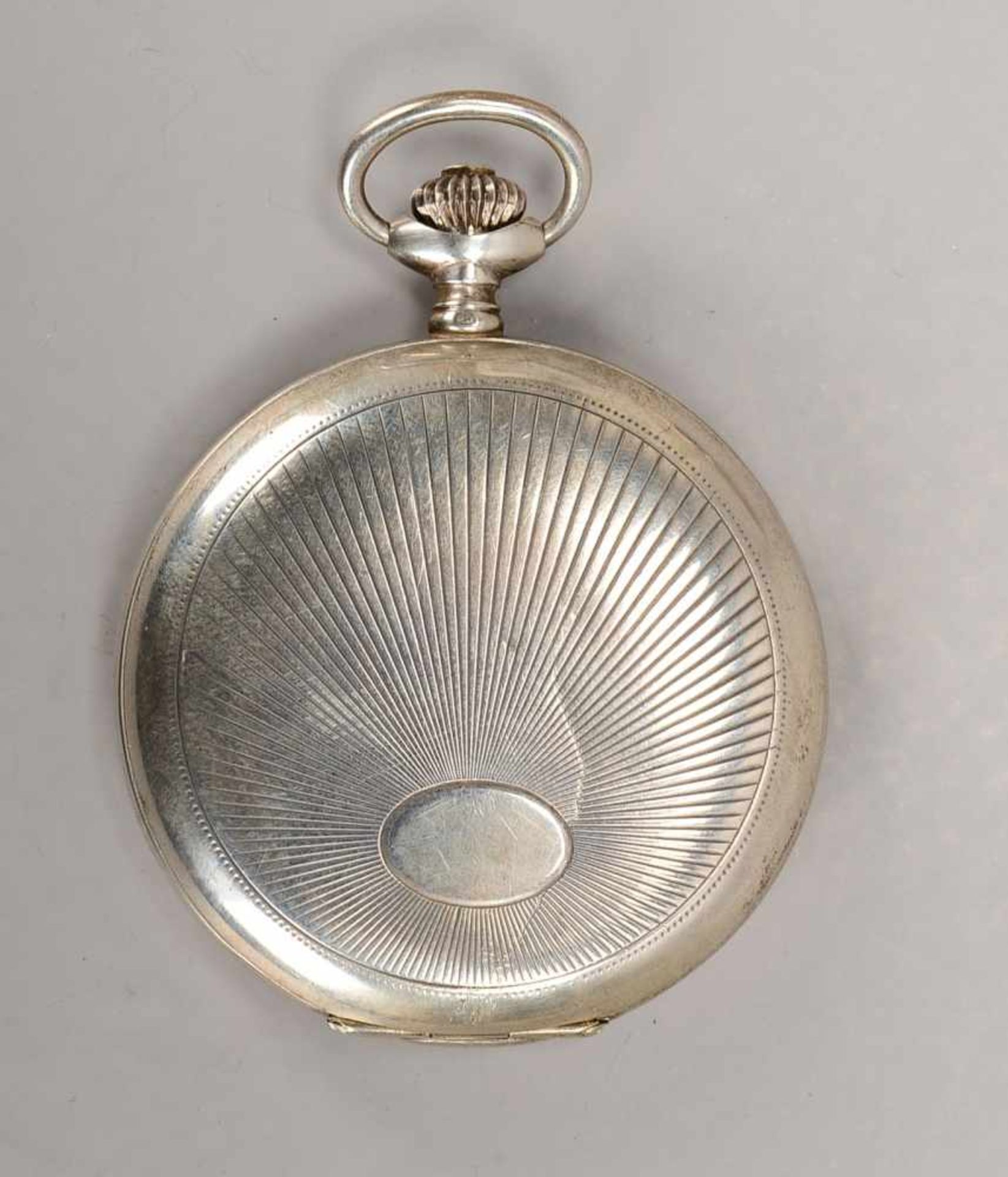 Taschenuhr, Remontoir, '15 Rubis', 800 Silber, mit 3x Silber-Deckeln, läuft an; Durchmesser Ø 5 - Bild 3 aus 3