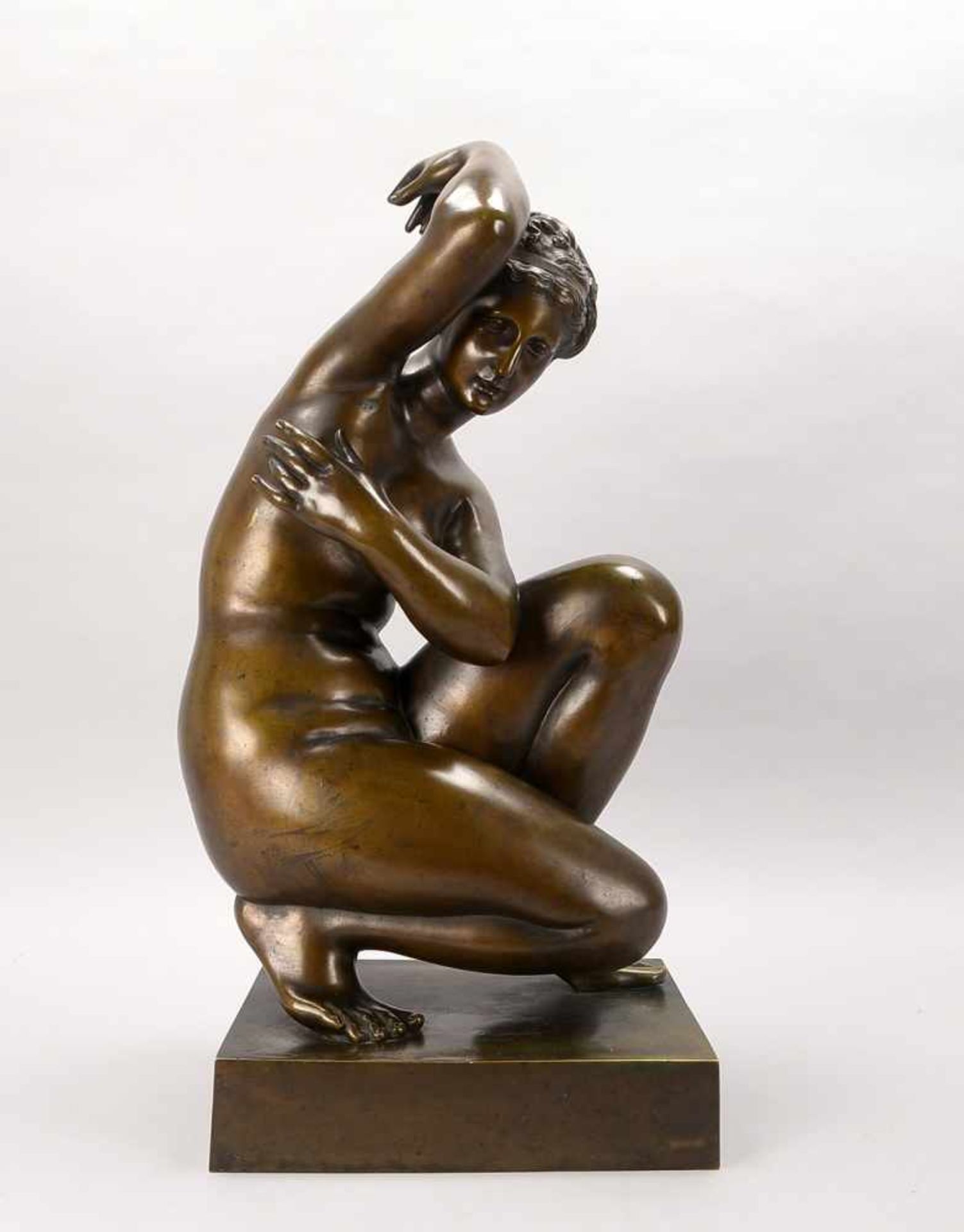 Große Bronzeskulptur (nach Antonio Canova, 1757 - 1822; italienischer Bildhauer des - Bild 2 aus 3
