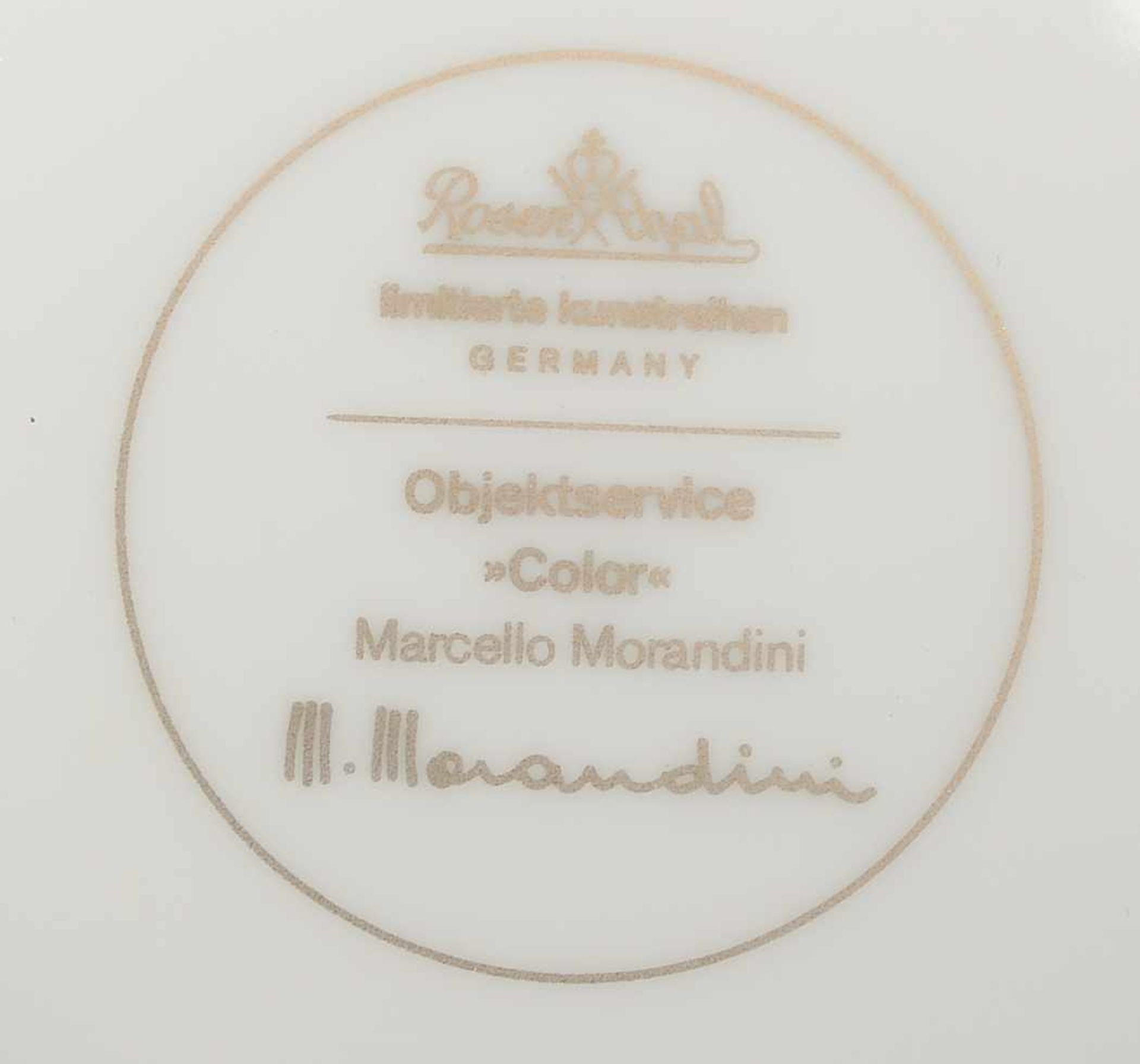 Rosenthal, Porzellan-Objektservice, 'Color', Entwurf: Marcello Morandini (1987), Auflage-Nr. '75/ - Bild 3 aus 3