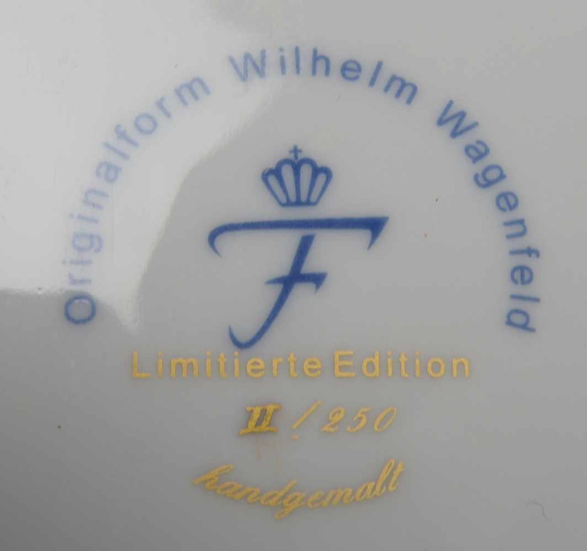 Fürstenberg, Porzellan-Konvolut, Originalform Wilhelm Wagenfeld - limitierte Edition, Nr. 'II/ - Bild 2 aus 2