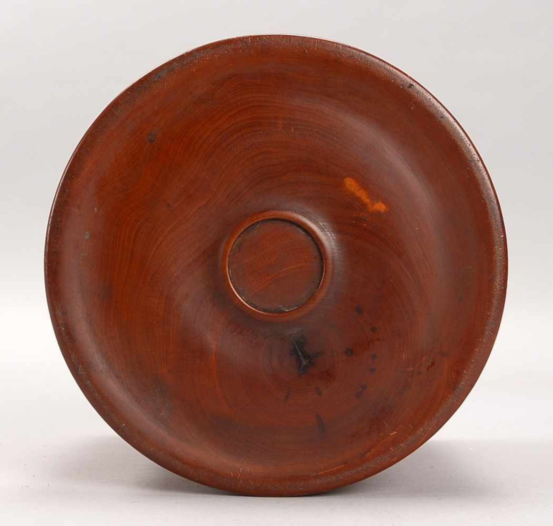 Pinselhalter, China, Holz, schlichter Zylinderkorpus; Höhe 15 cm, Durchmesser Ø 15 cm - Bild 3 aus 3