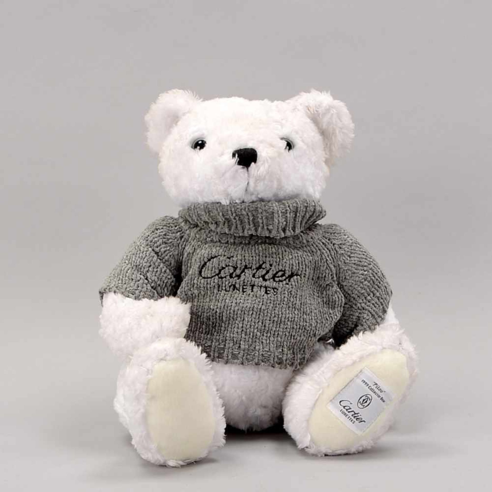 Sammler-Teddybär, Cartier, 'Pilou' (1999); Höhe 42 cm (mit Gebrauchsspuren)