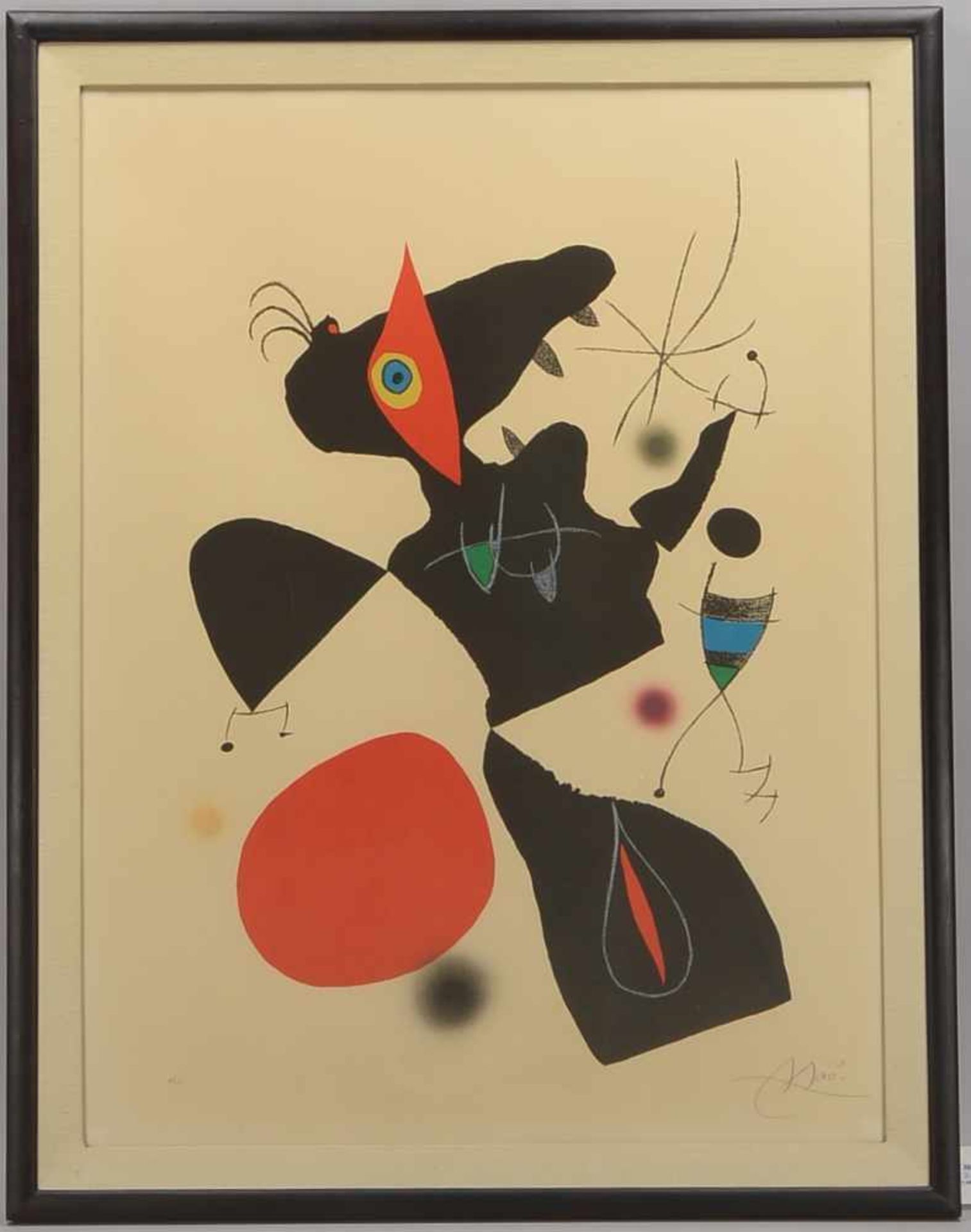 Miró, Joan (1893 - 1983), 'Oda a Joan Miró' (1975, vgl. Cramer 906), Farblithografie auf Velin,