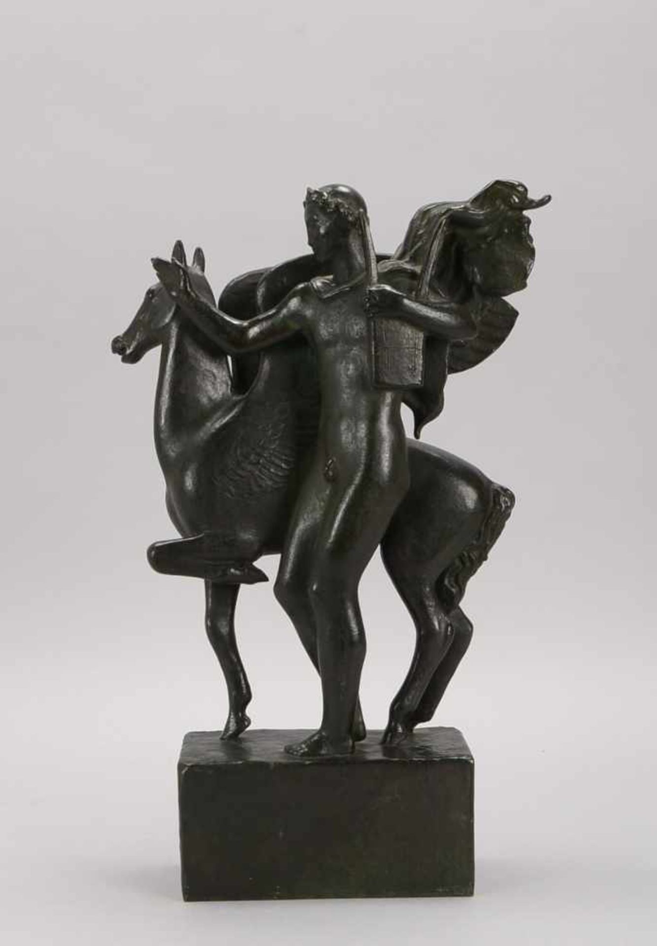Utzon-Frank, Einar (1888 Frederiksberg - 1955 Asserbo/Dänemark), Bronzeskulptur, 'Apollon und