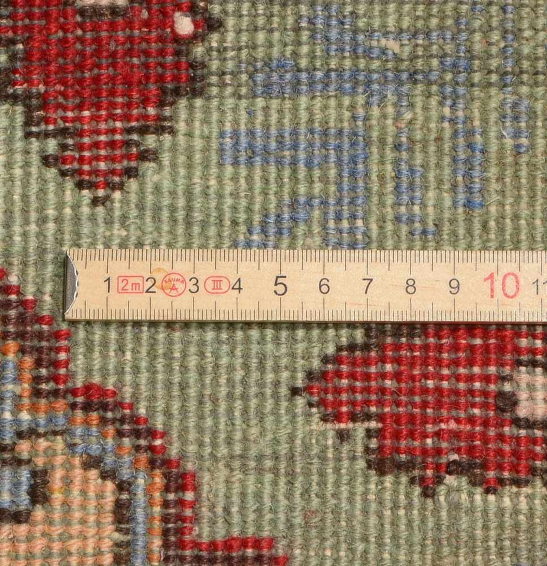 Täbriz-Orientteppich, ringsum komplett, Flor in gutem Zustand; Maße 364 x 280 cm - Bild 3 aus 3