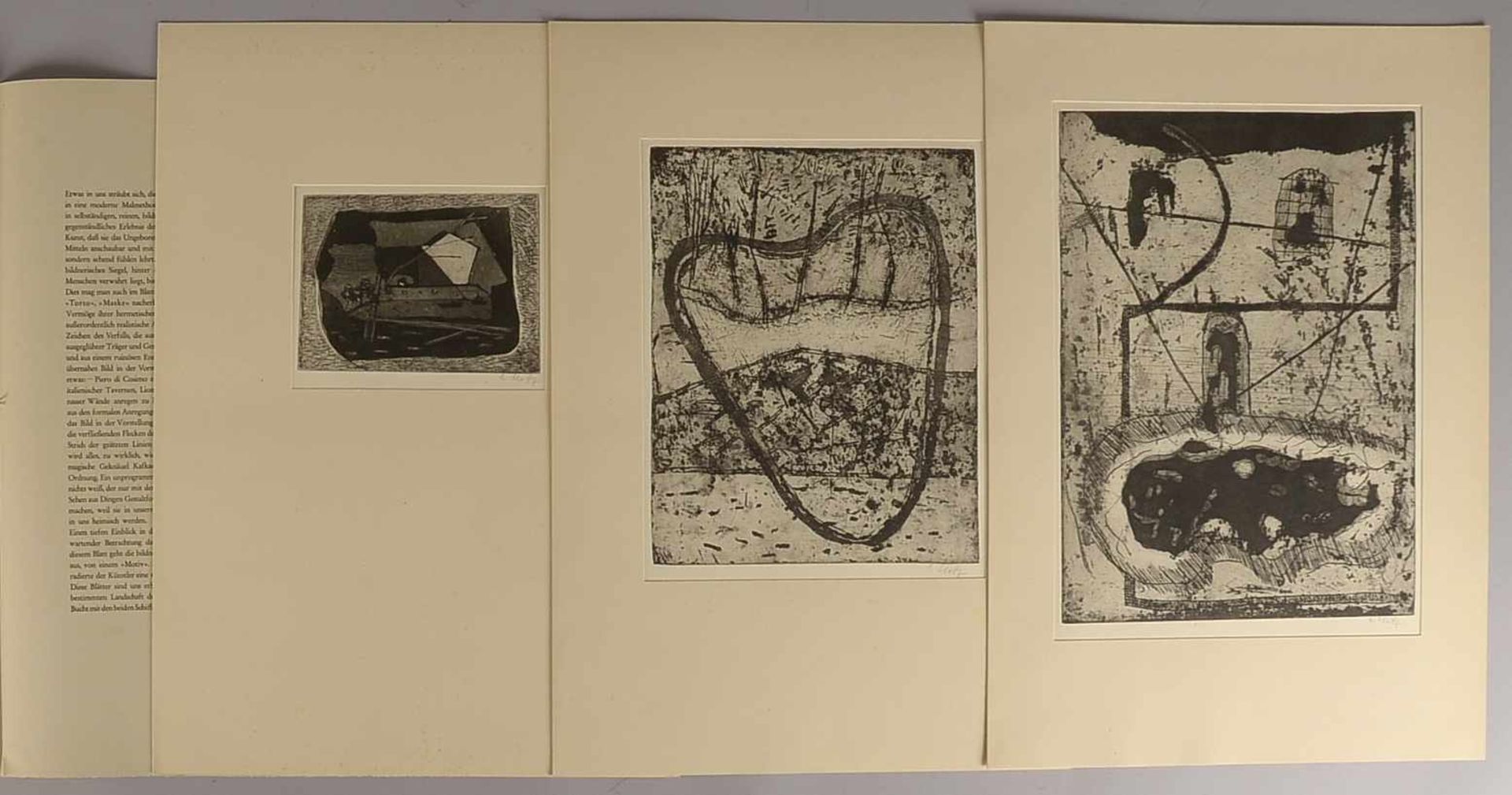 Batz, Eugen (1905 Velbert - 1986 Wuppertal), Grafikmappe, 'Radierungen 1932', Exemplar-Nr. '22' (