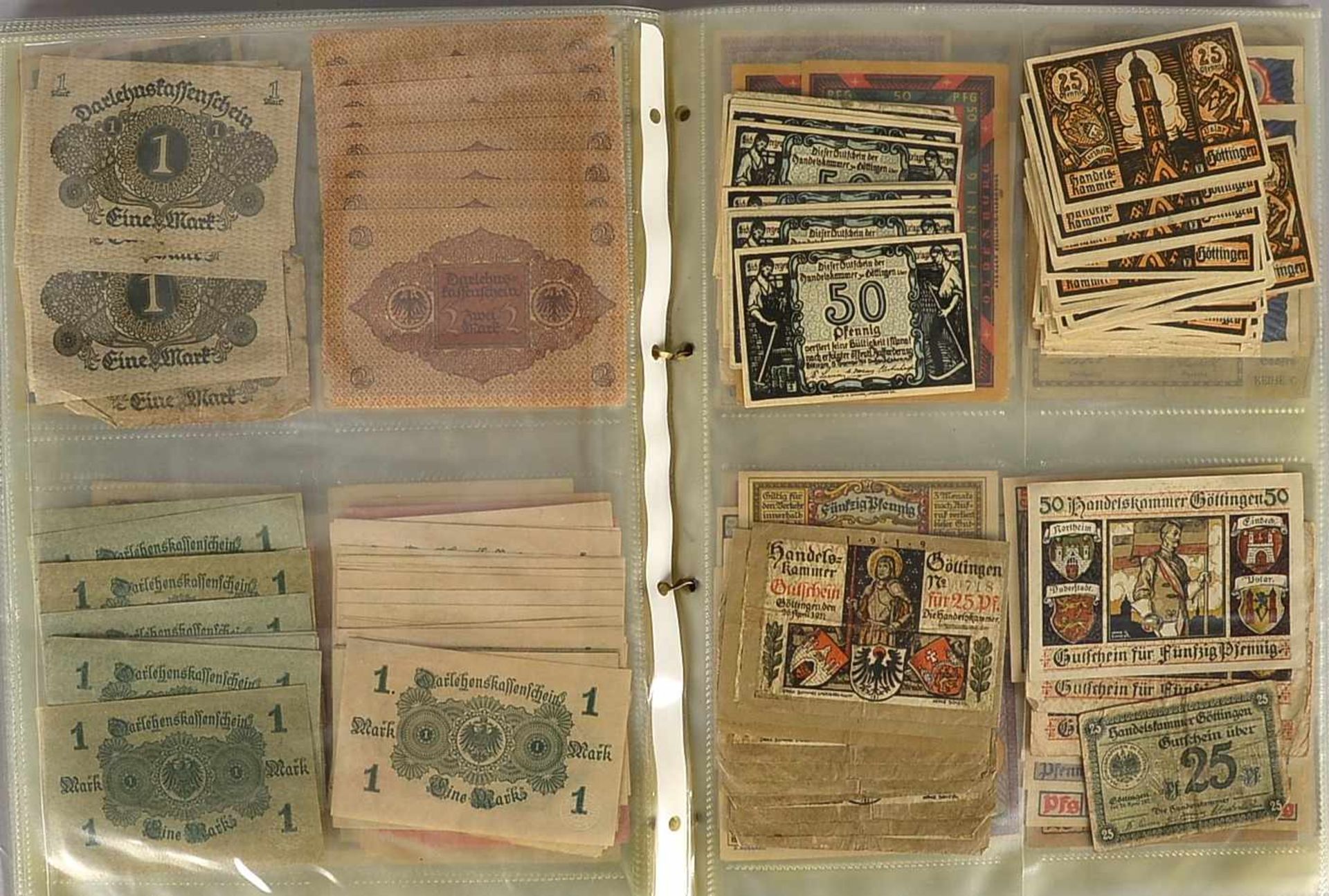 Banknoten, interessantes Konvolut: 'Reichsbanknoten', 'Städtegeld'/'Notgeld', insgesamt ca. 318 - Bild 5 aus 5