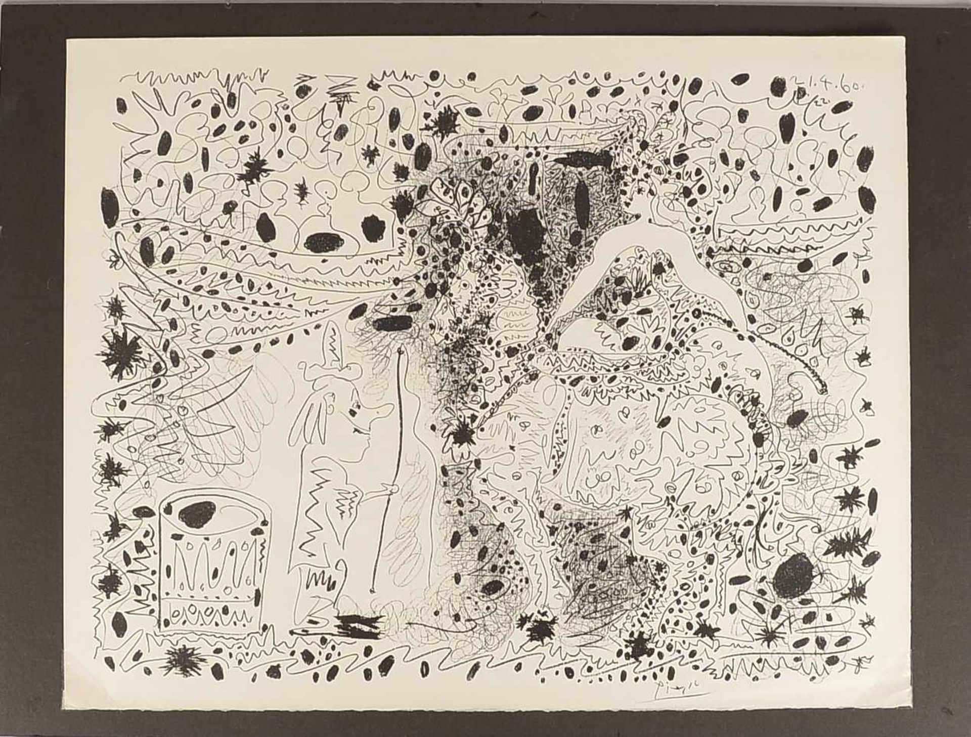 Picasso, Pablo (1881 Malaga - 1973 Mougins), 'L'écuyère' - 'Die Kunstreiterin', Lithografie auf