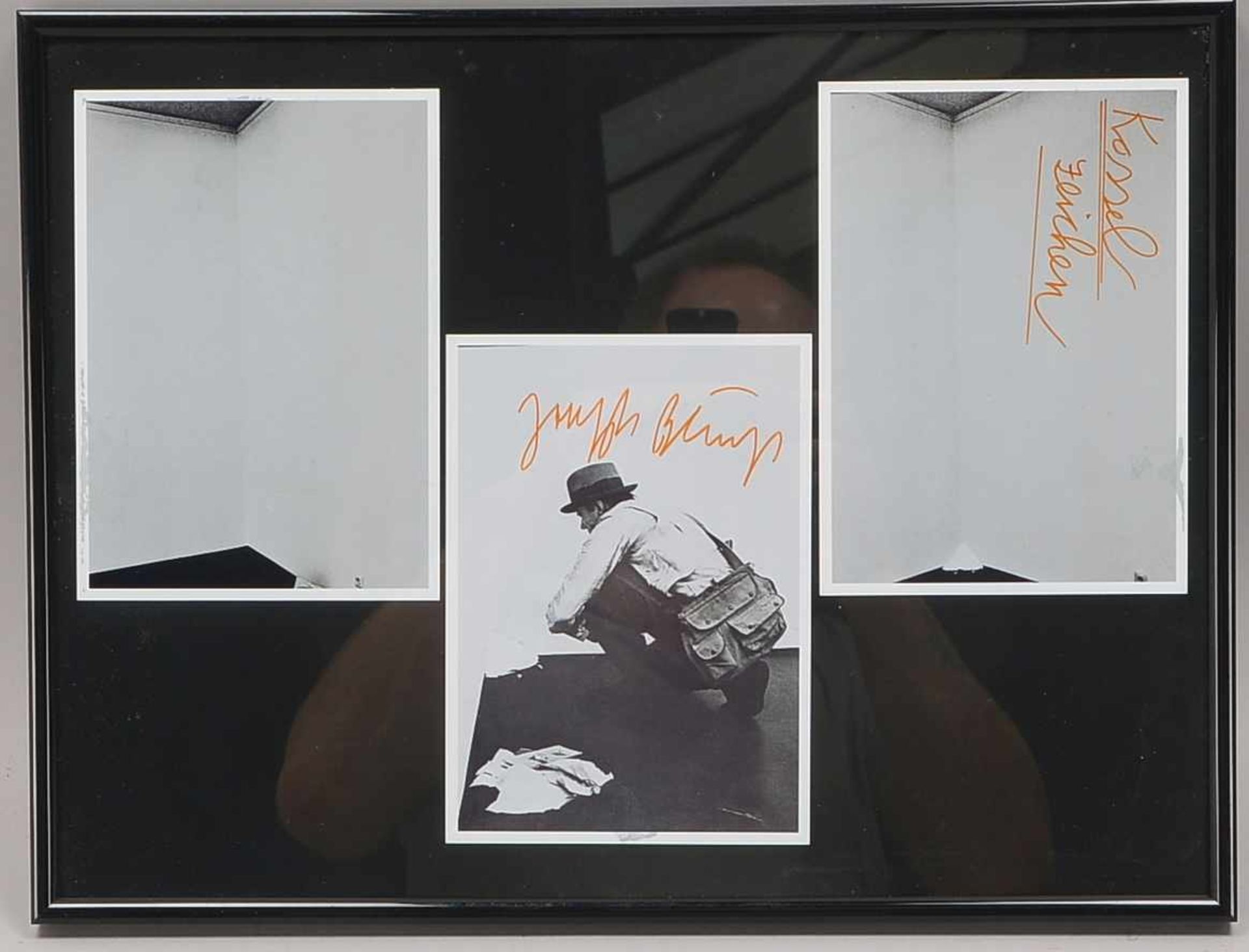 Beuys, Joseph, 3 Fotografien zur 'Fettecke'/davon 1x handsigniert, und 1x betitelt 'Kassel-Zeichen',