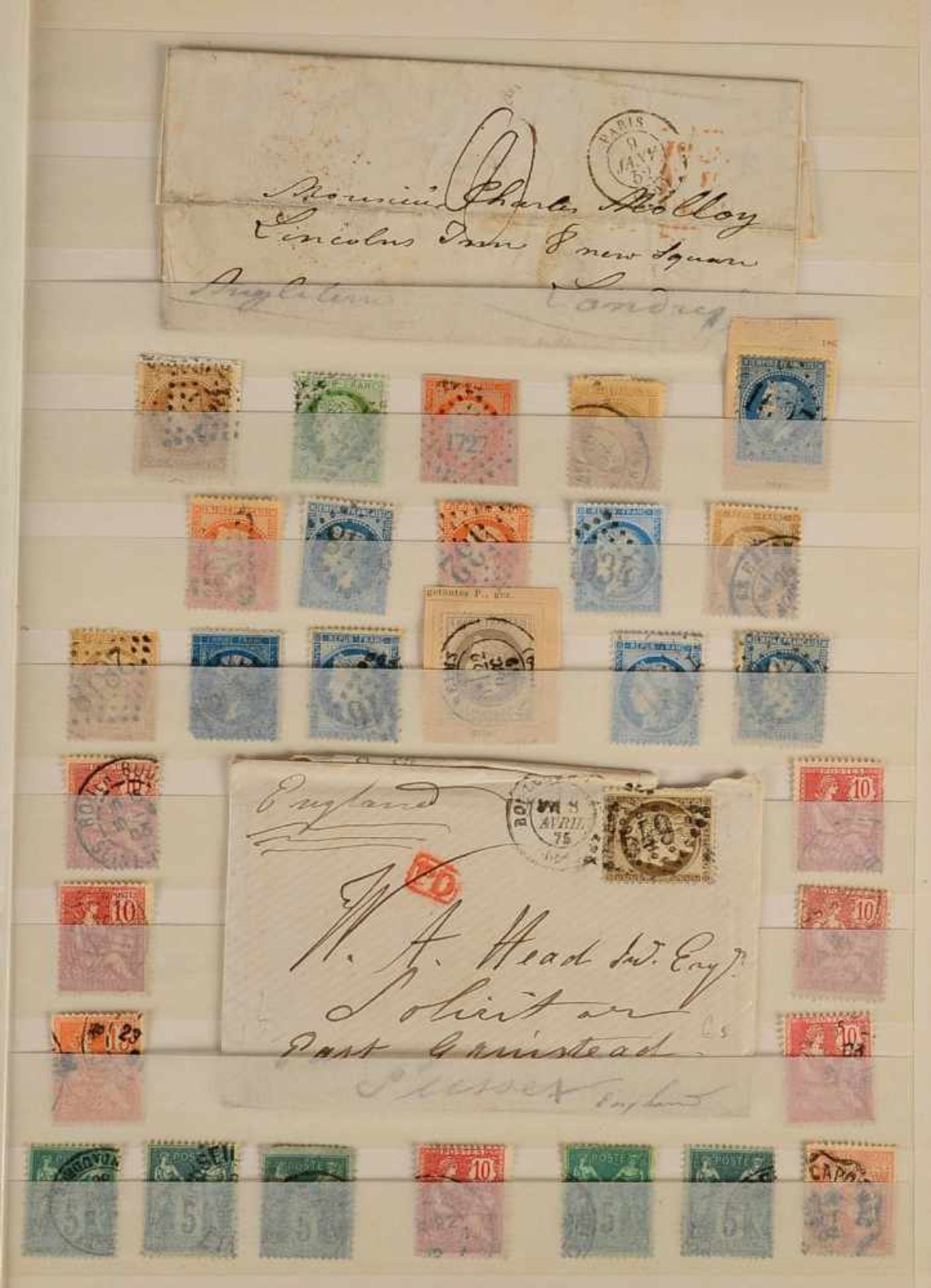 Briefmarken, ca. 1855 - Neuzeit: 'Europa', im braunen 40-seitigen Steckbuch gesammelt; 'Belgien', ' - Bild 2 aus 4
