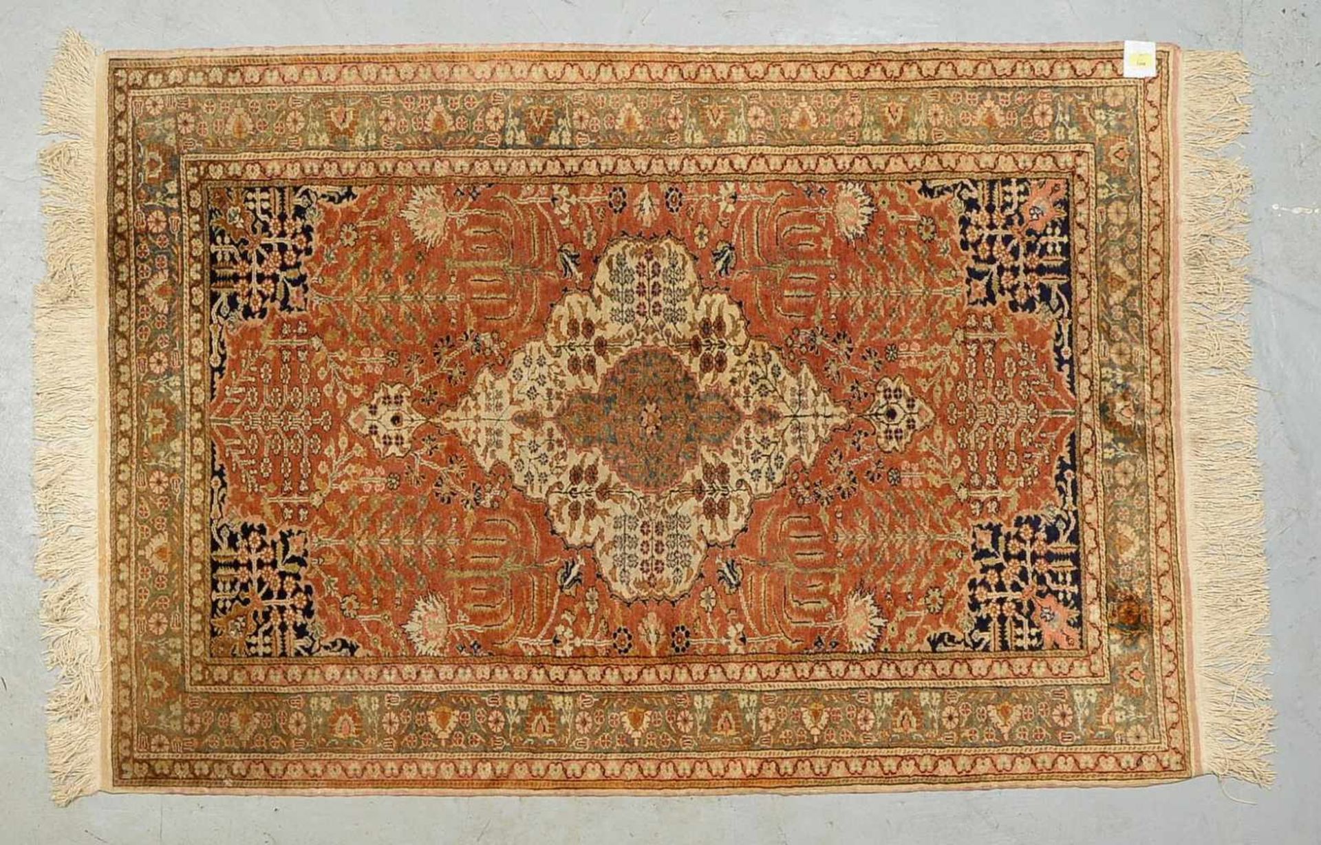 Orientbrücke, Türkei, ringsum komplett, gleichmäßiger Flor; Maße 170 x 120 cm (leicht