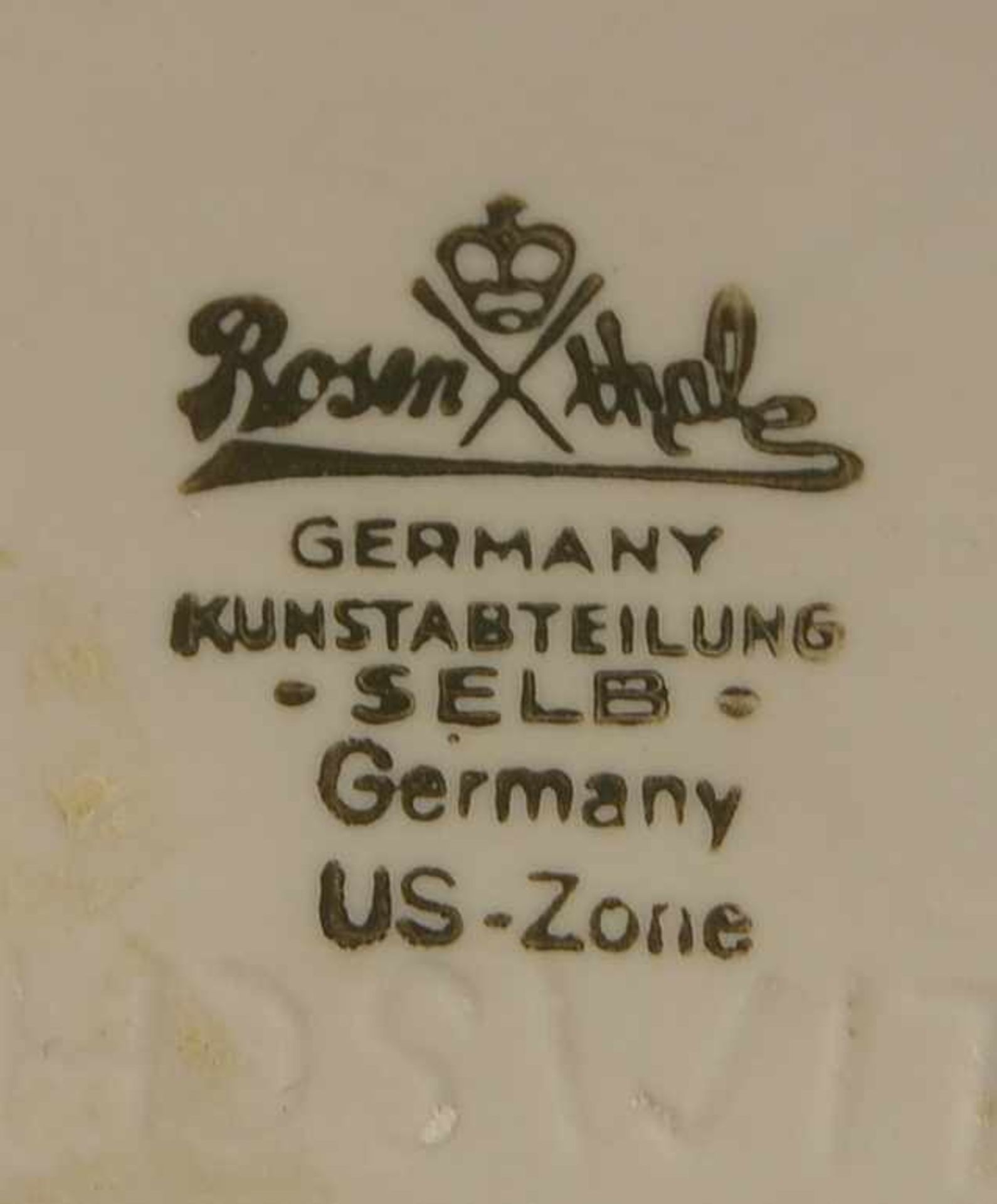Rosenthal/Kunstabteilung US-Zone, Porzellanfigur, 'Sitzender Akt', Biskuitporzellan, Entwurf: - Bild 2 aus 2