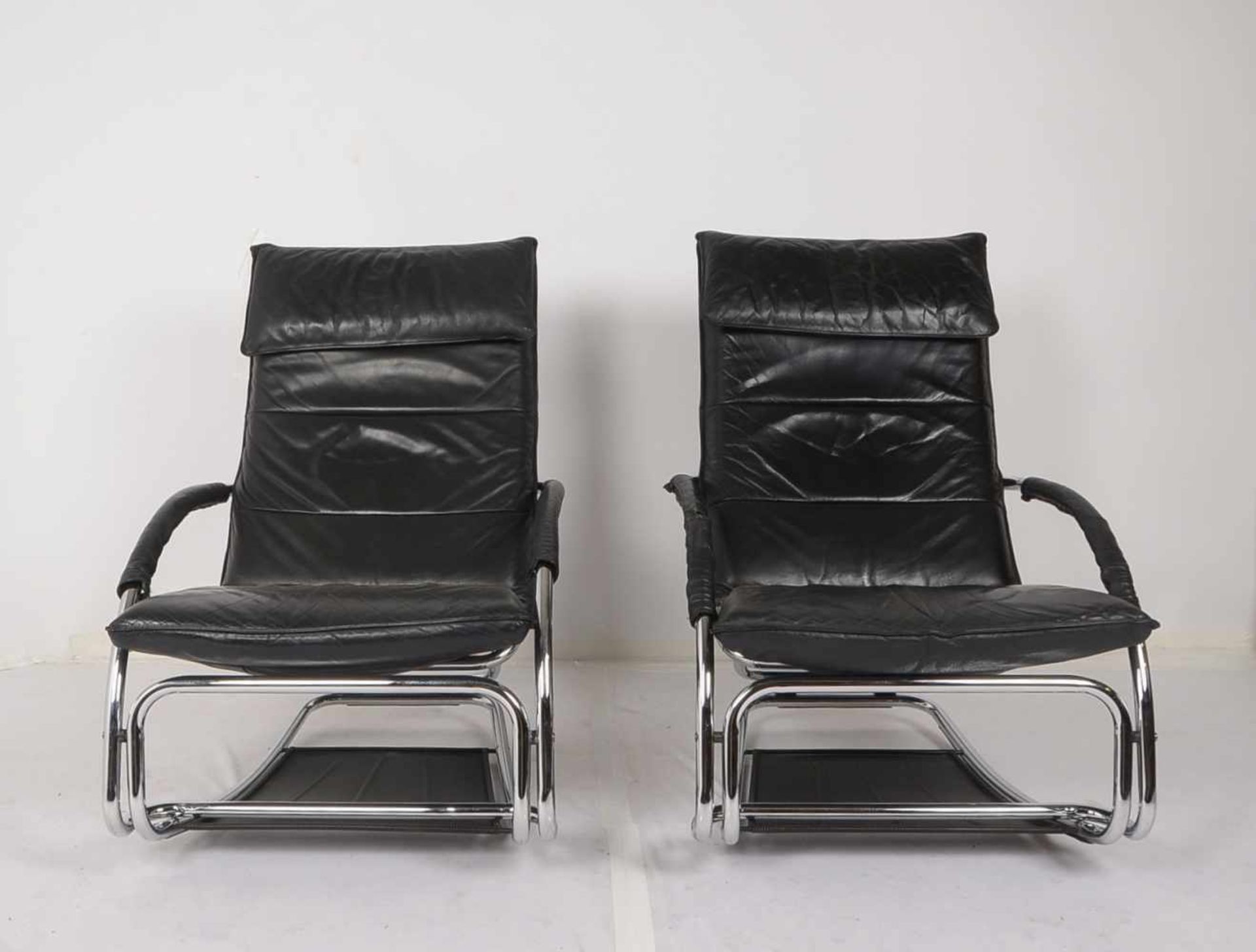Bonaldo/Italy, 2 Loungesessel/Relaxsessel (Schaukelstuhl - zur Chaiselongue umfunktionierbar) ' - Bild 2 aus 3