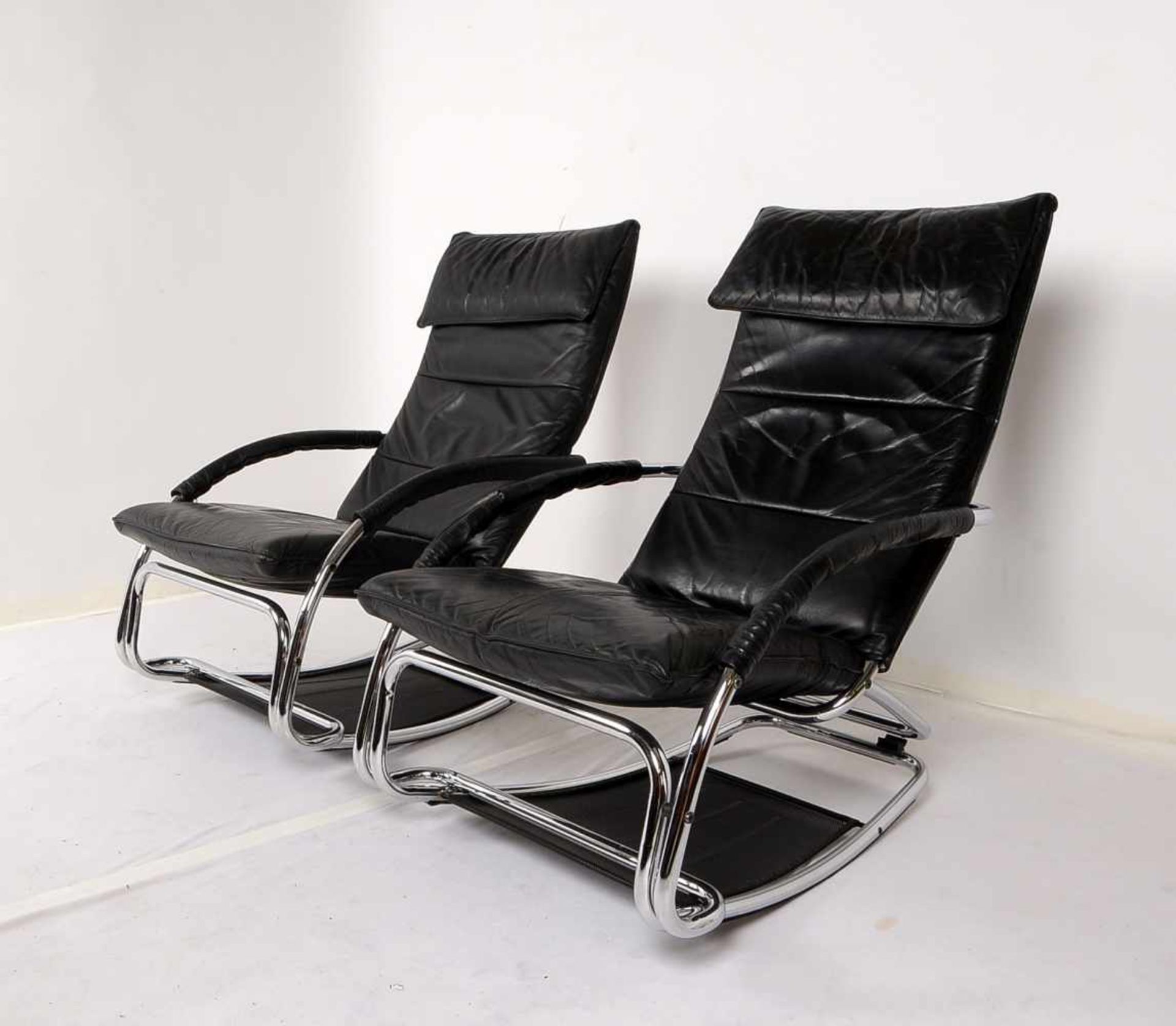 Bonaldo/Italy, 2 Loungesessel/Relaxsessel (Schaukelstuhl - zur Chaiselongue umfunktionierbar) ' - Bild 3 aus 3