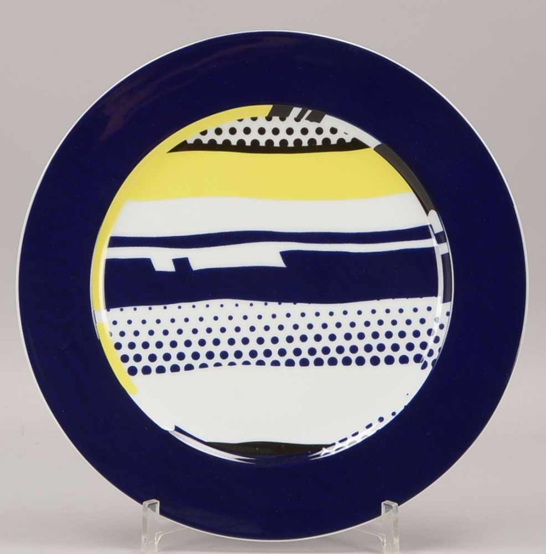 Rosenthal, Künstler-Platzteller, limitierte Auflage, Nr. '2.150/3.000', Entwurf: Roy Lichtenstein;