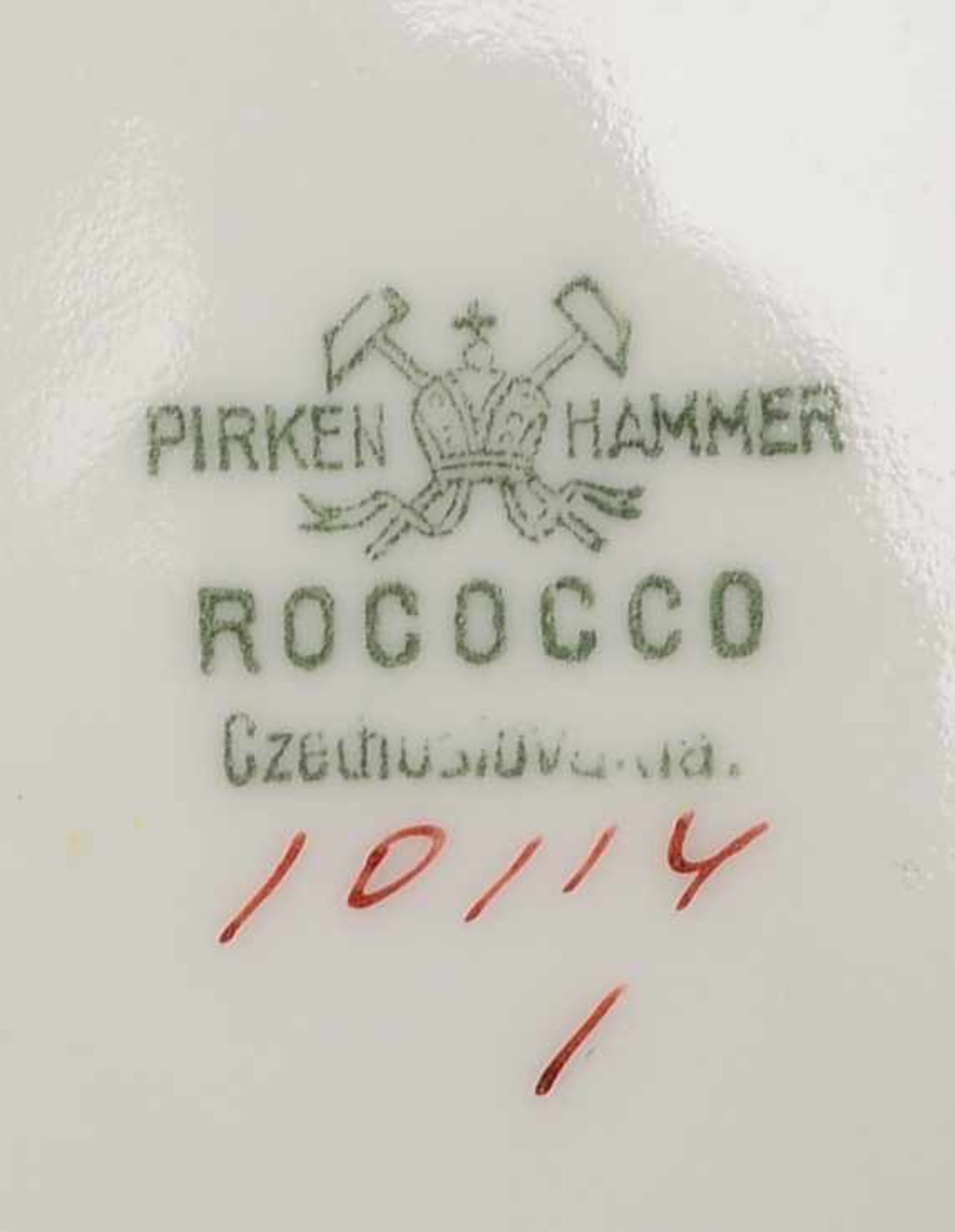 Pirkenhammer/Czechoslovakia, großes umfangreiches Speiseservice/Kaffeeservice, Porzellan, im - Bild 2 aus 2