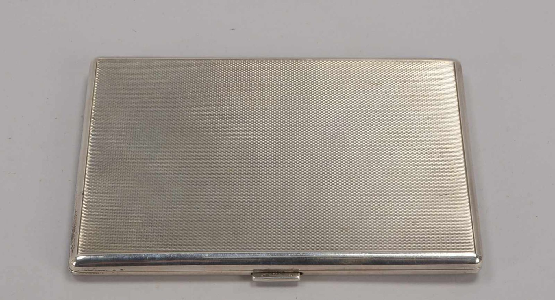 Zigaretten-/Zigarillo-Etui, 800 Silber; Maße 12,5 x 9,5 x 0,7 cm, Gewicht 154 g