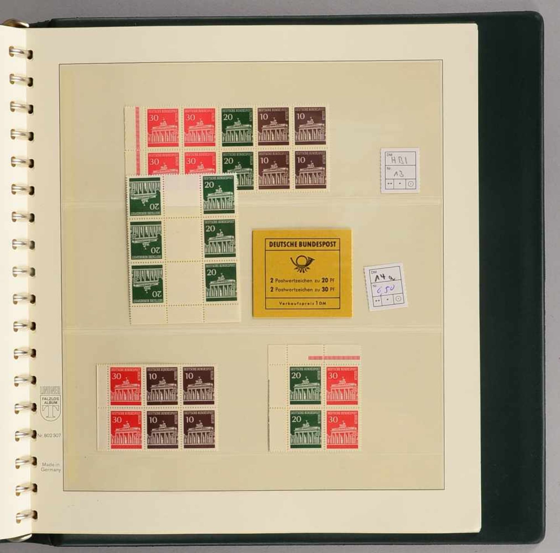 Briefmarken, 'Bund'/'Berlin': Sammlung Markenheftchen, H.-Blätter, und Zusammendrucke