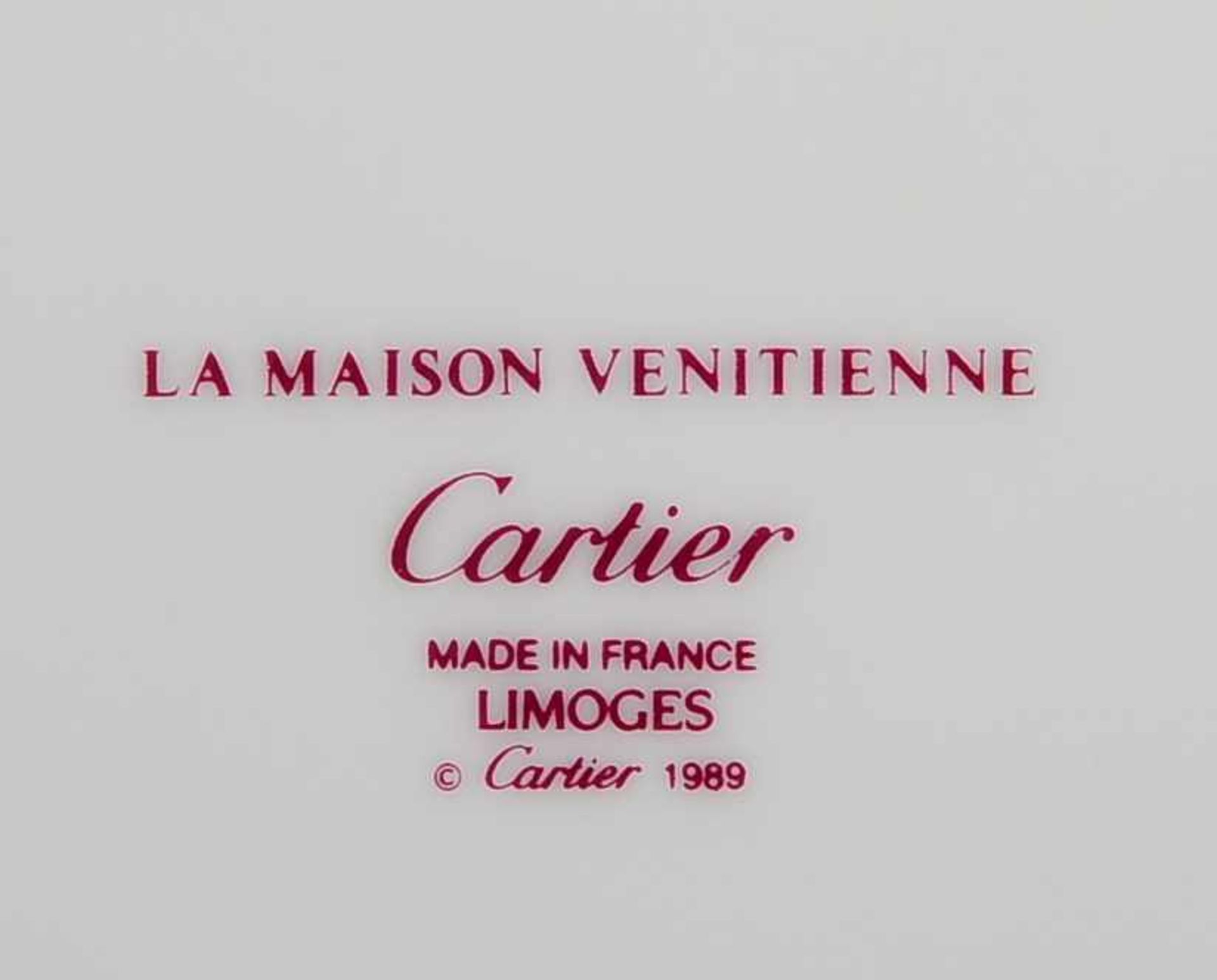 Limoges/France, original Cartier-Kaffeeporzellan, 'La Maison Venetienne', komplett für 7 Personen, - Bild 2 aus 2