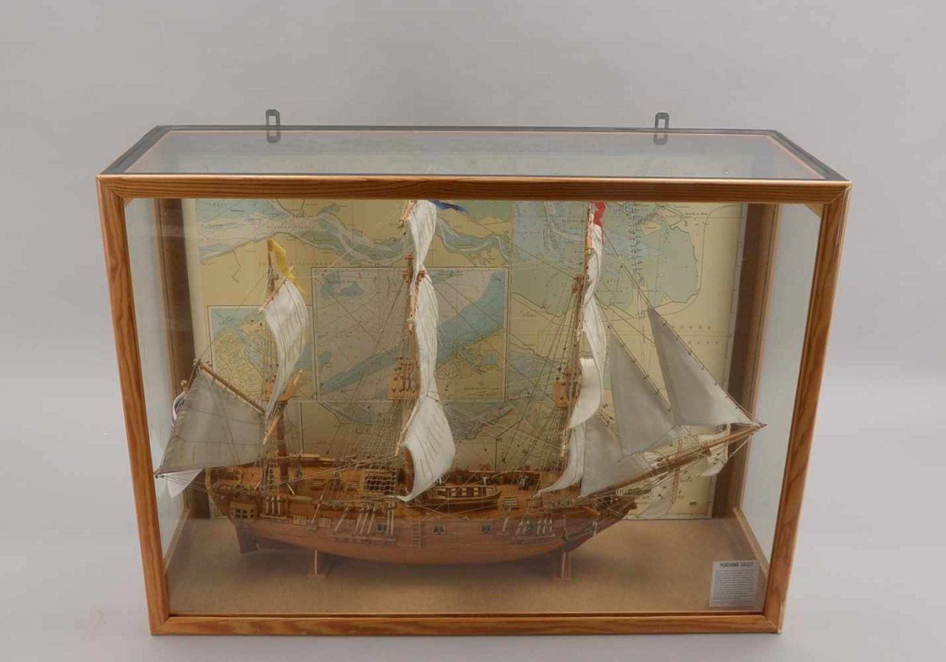 Schiffsmodell, Holz, 'Peregrine Galley', Maßstab 1:100 (maßstabsgerechter detailreicher Nachbau - Bild 2 aus 2