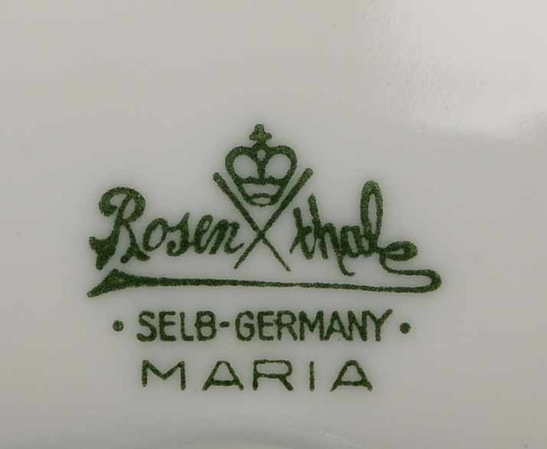 Rosenthal, Speiseservice-Restteile, Dekor 'Maria Weiß', umfassend: 8x Suppenteller und 8x - Bild 2 aus 2