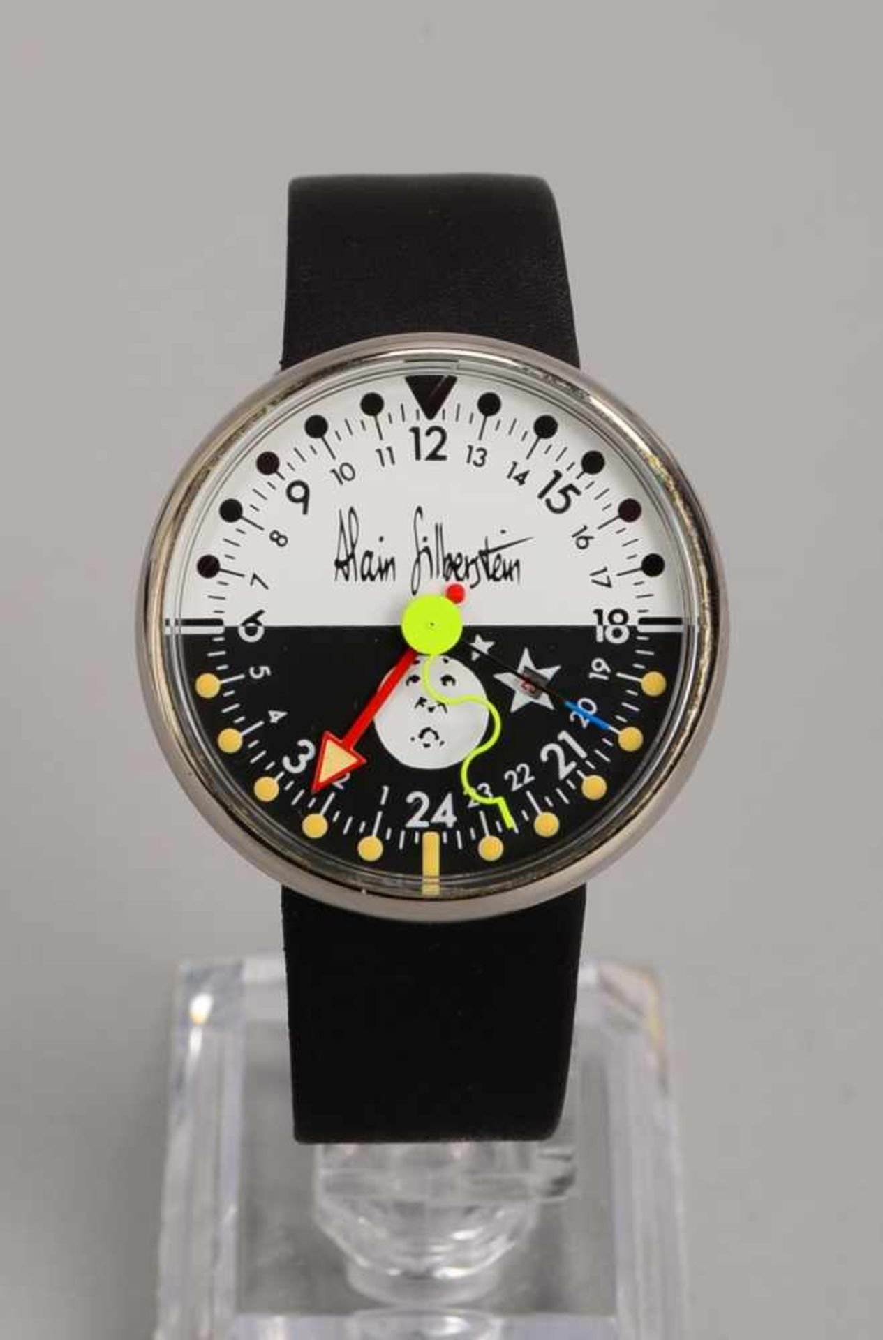 Armbanduhr, Alain Silberstein, Quarz, Swiss Made; Durchmesser Gehäuse Ø 3,5 cm (Batterie muss