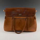 HARTMANN LUGGAGE LEATHER WEEKEND CARRYING BAG