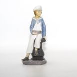 LLADRO FIGURINE BOY WITH YACHT