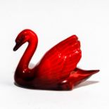 ROYAL DOULTON FLAMBE ANIMAL FIGURINE PROTOTYPE, SWAN