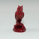 BERNARD MOORE FLAMBE ANIMAL FIGURE, OWL