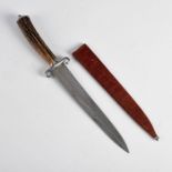 ANTIQUE SPEAR POINT DAGGER KNIFE