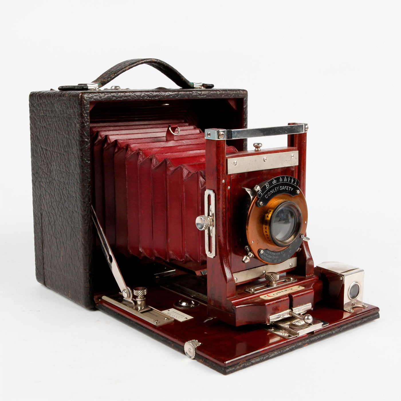 RARE COMPLETE ANTIQUE FOLDING CAMERA KIT BY CONLEY - Image 6 of 9