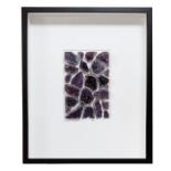 AMETHYST MOSAIC STUDY, FRAMED SHADOWBOX