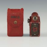 CORONET MIDGET ART DECO BAKELITE MINIATURE CAMERA, CASE