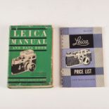 LEITZ LEICA MANUAL AND DATA BOOK, LEICA PRICE LIST 1953
