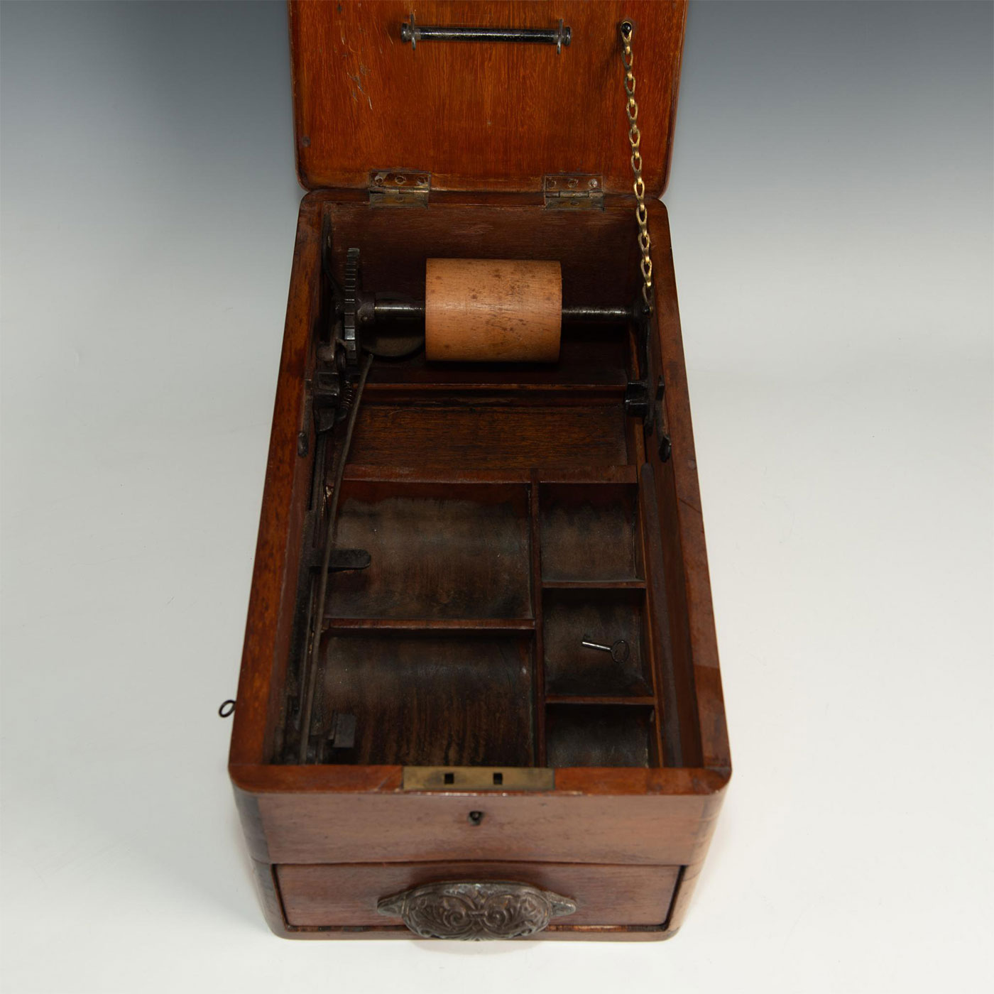 THOMAS O'BRIEN SELF CLOSING TILL WOODEN CASH REGISTER - Image 6 of 12