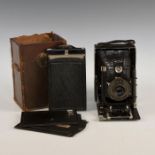 VOIGTLANDER CAMERA, 2 PLATE HOLDERS, 1 SHEET PACK